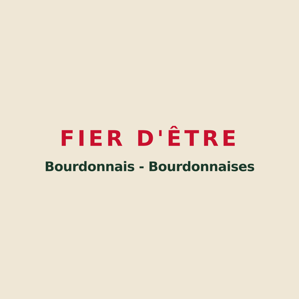 Tote bag « Fier d'être Bourdonnais - Bourdonnaises » — design pour Bourdons-sur-Rognon