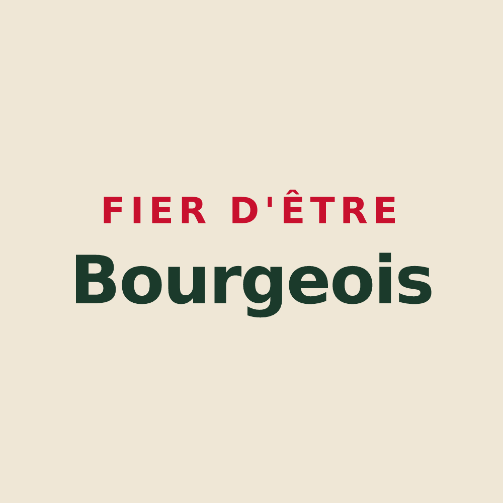 Tote bag « Fier d'être Bourgeois » — design pour Bourg