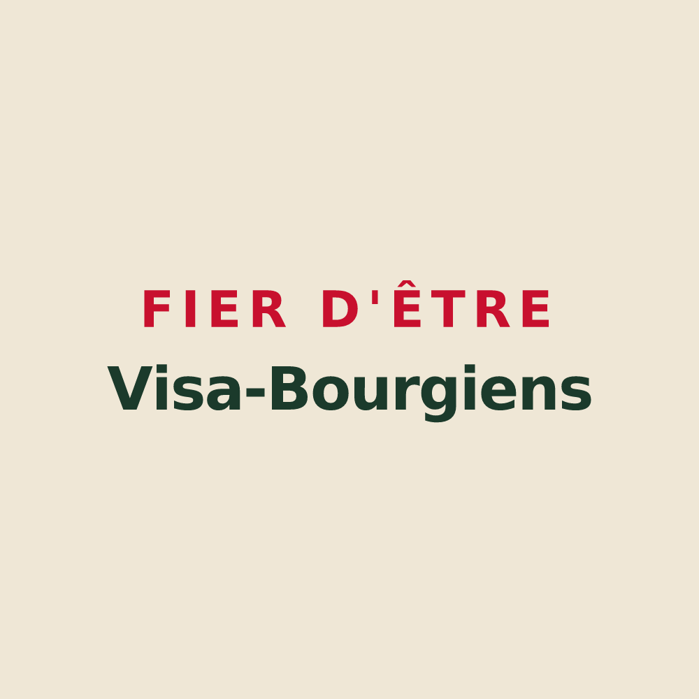 Tote bag « Fier d'être Visa-Bourgiens » — design pour Bourg-de-Visa