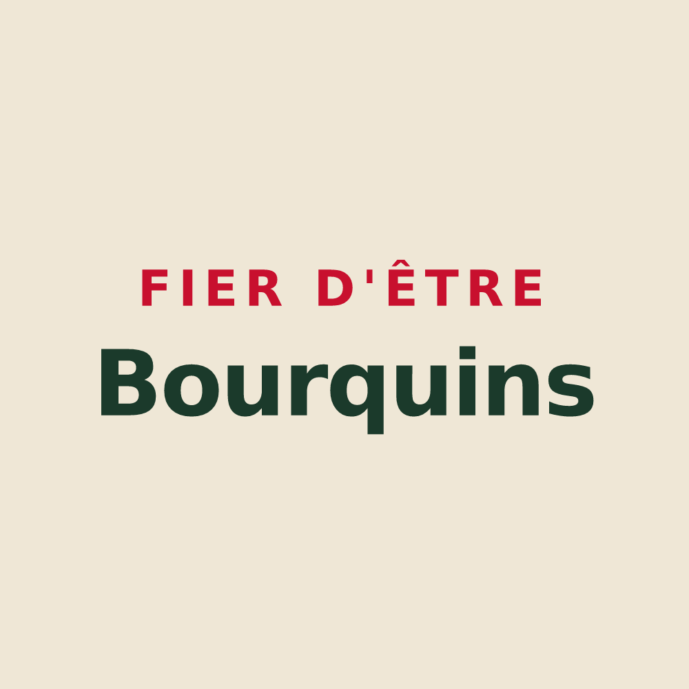 Tote bag « Fier d'être Bourquins » — design pour Bourg-Fidèle