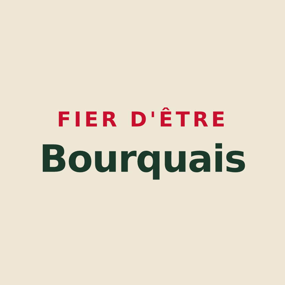 Tote bag « Fier d'être Bourquais » — design pour Bourg
