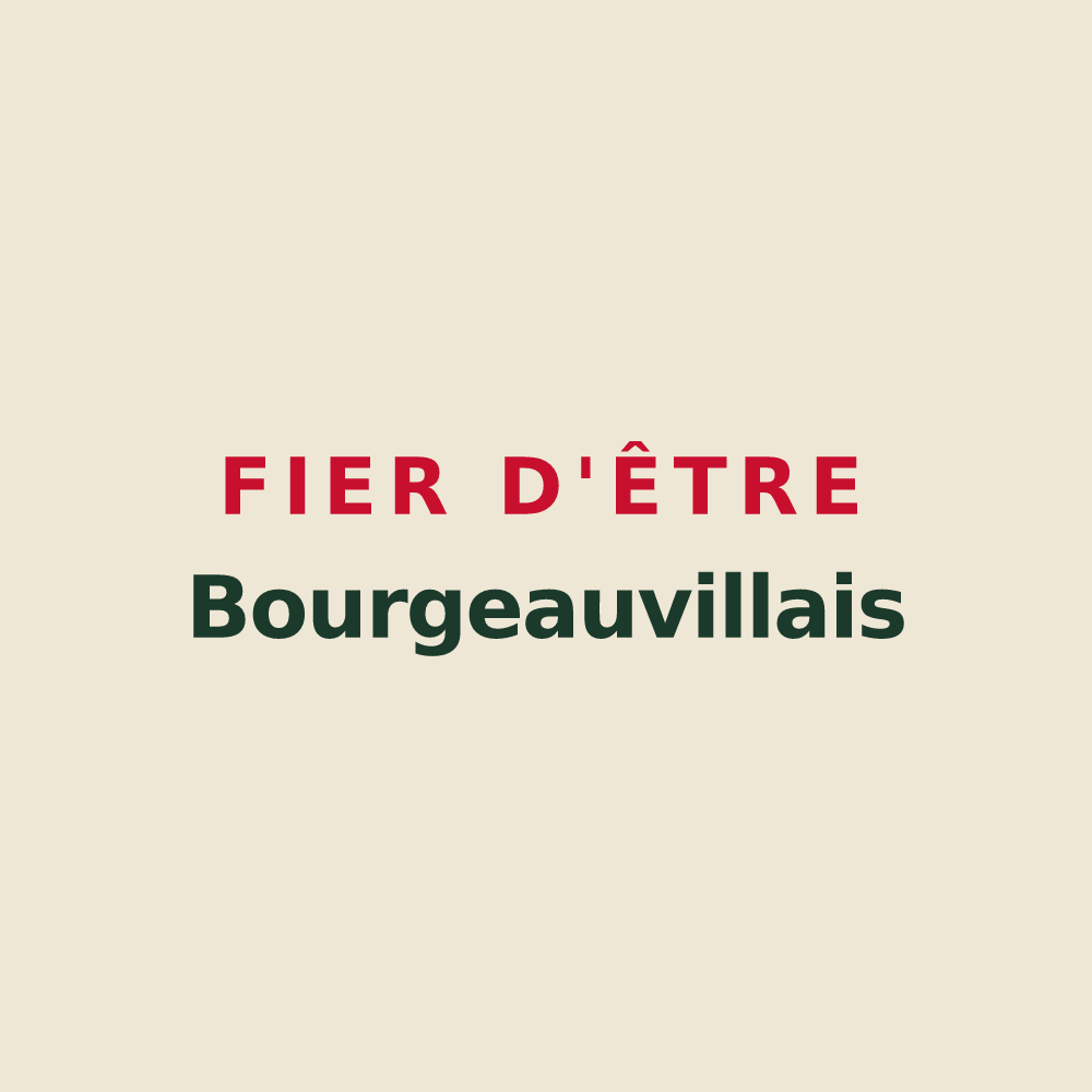 Tote bag « Fier d'être Bourgeauvillais » — design pour Bourgeauville