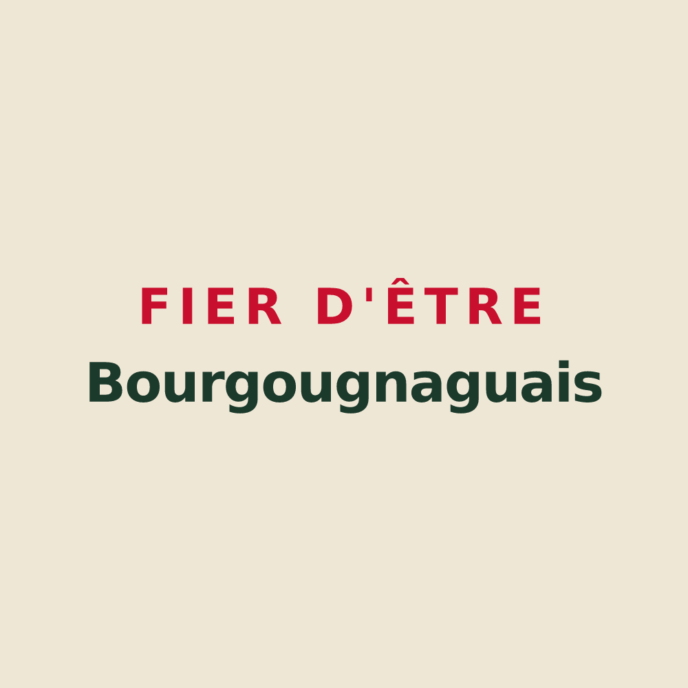 Tote bag « Fier d'être Bourgougnaguais » — design pour Bourgougnague