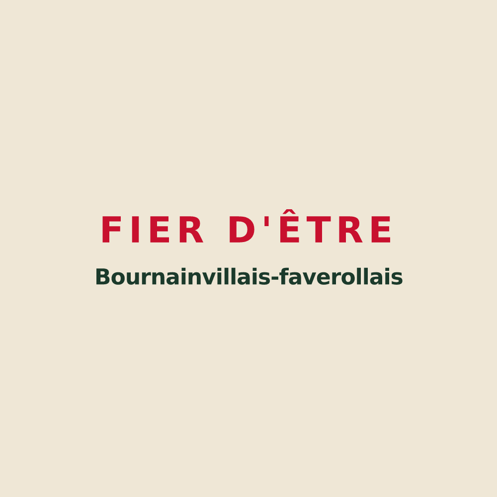 Tote bag « Fier d'être Bournainvillais-faverollais » — design pour Bournainville-Faverolles