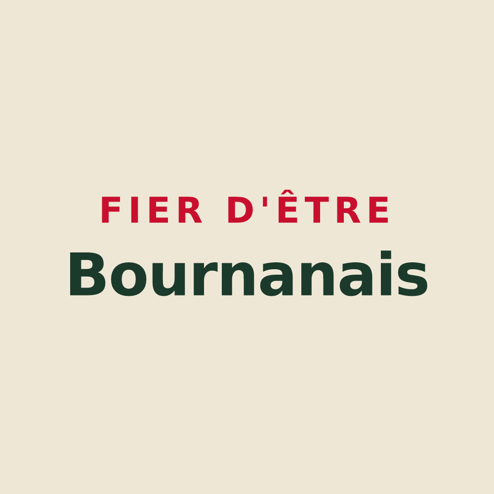 Tote bag « Fier d'être Bournanais » — design pour Bournan