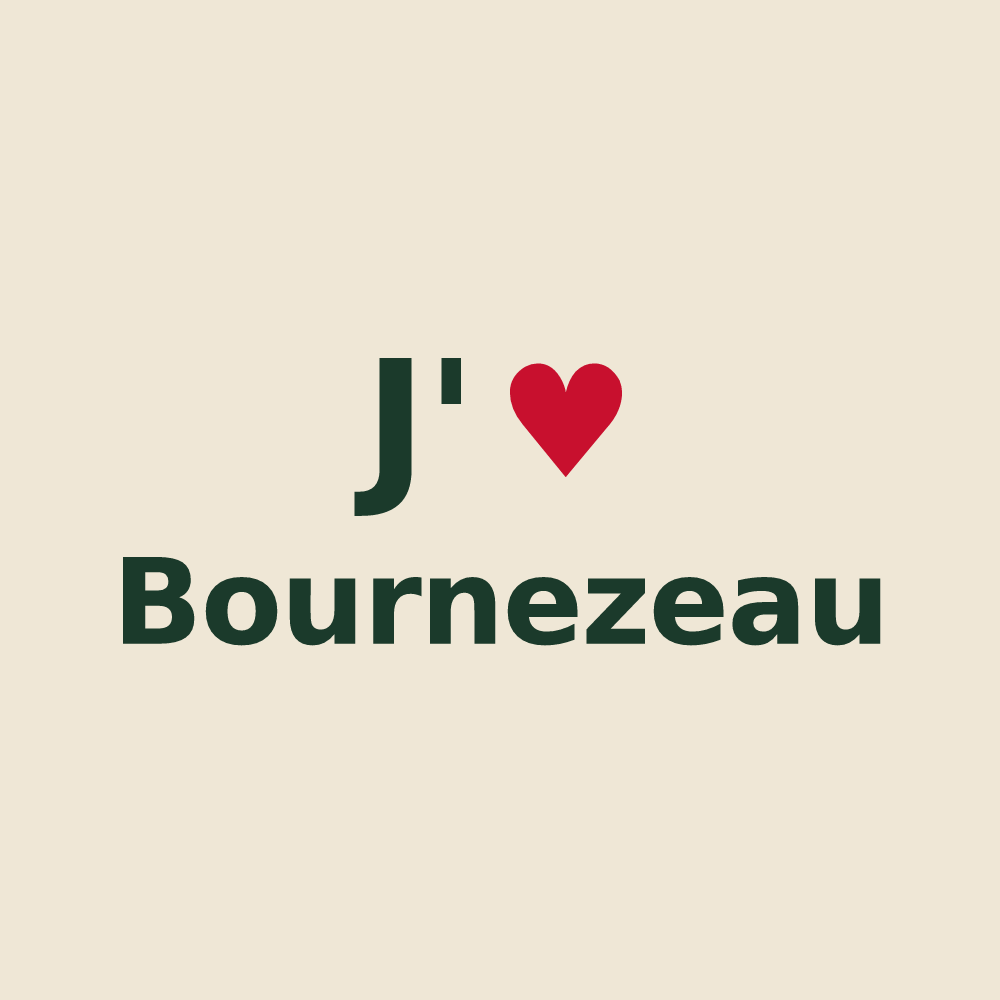 Tote bag personnalisé Bournezeau — design J'aime Bournezeau