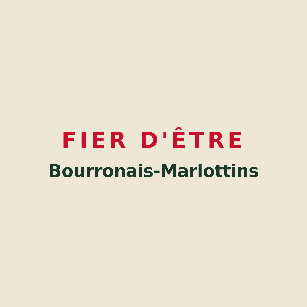 Tote bag « Fier d'être Bourronais-Marlottins » — design pour Bourron-Marlotte