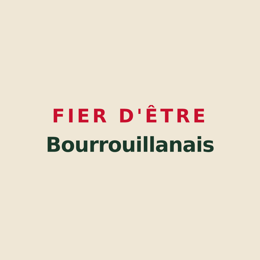Tote bag « Fier d'être Bourrouillanais » — design pour Bourrouillan