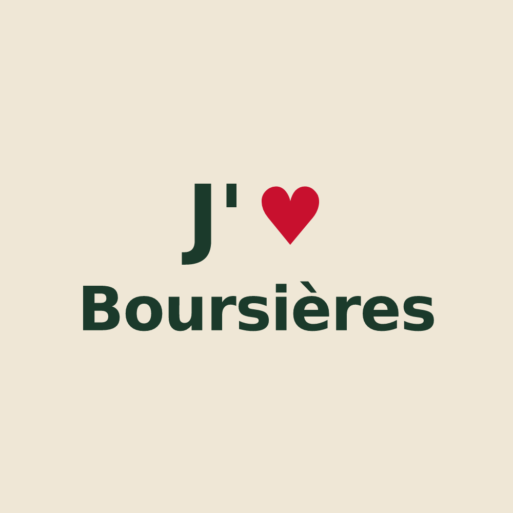 Tote bag personnalisé Boursières — design J'aime Boursières