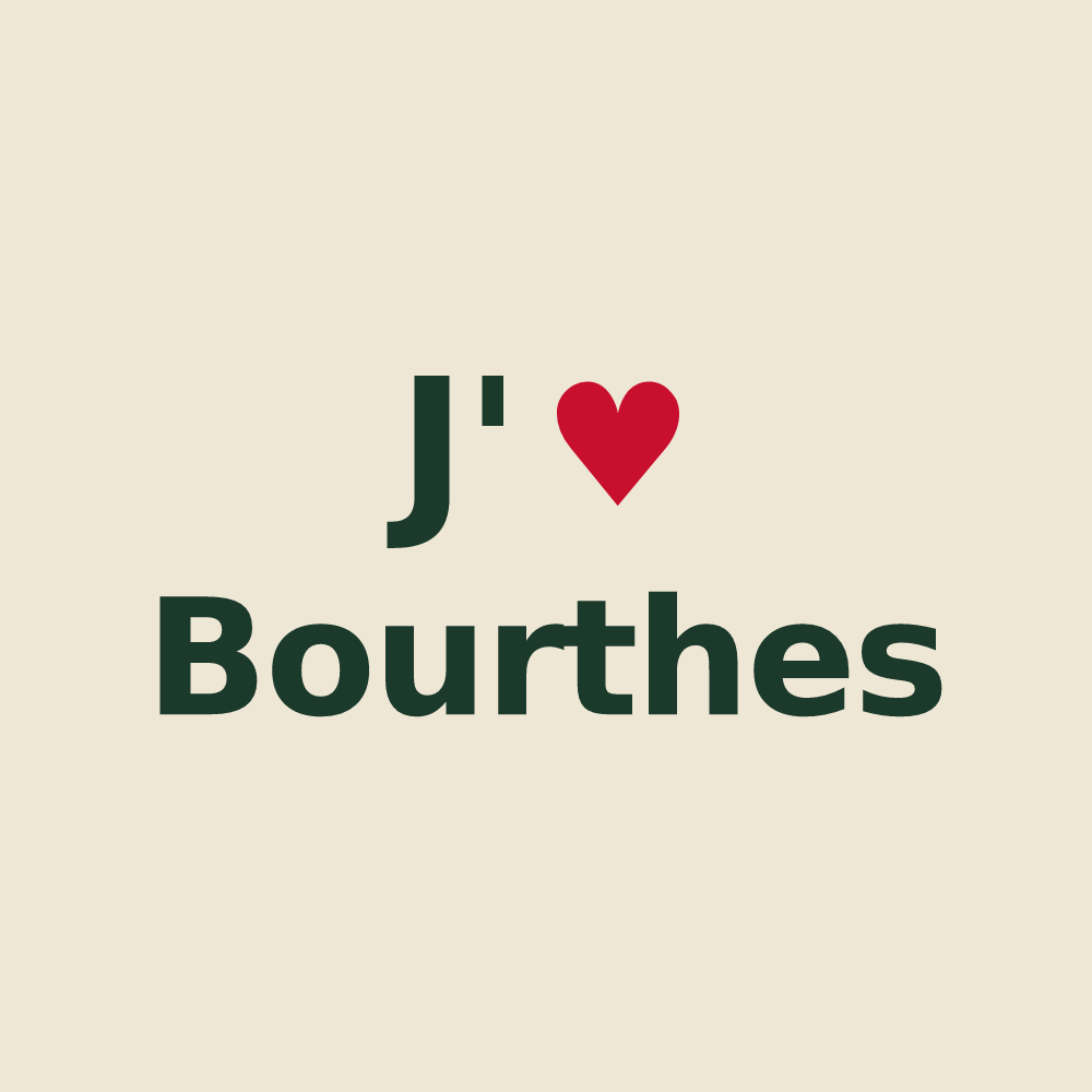 Tote bag personnalisé Bourthes — design J'aime Bourthes
