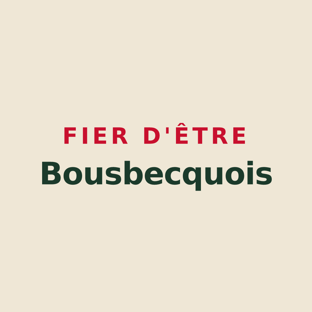 Tote bag « Fier d'être Bousbecquois » — design pour Bousbecque