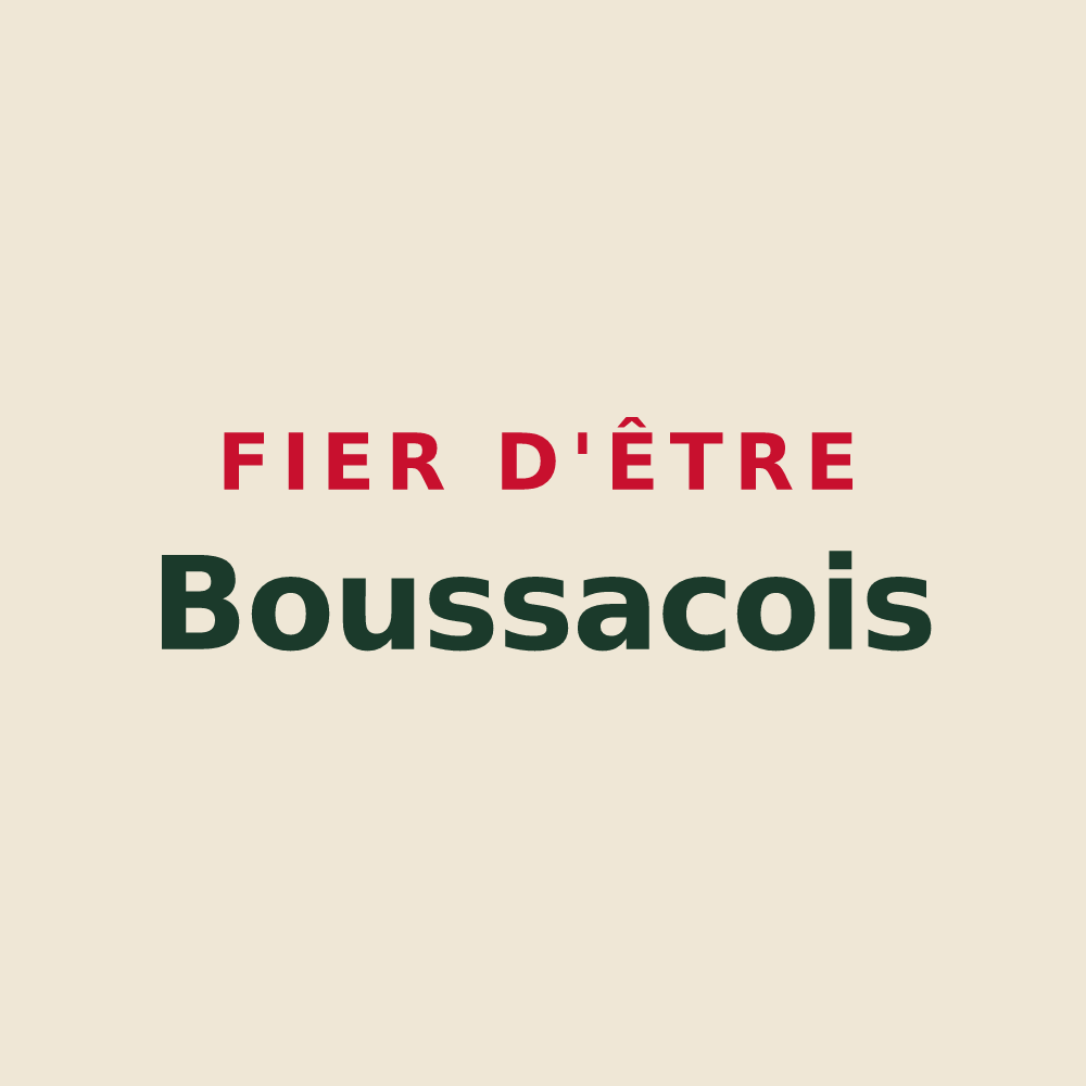 Tote bag « Fier d'être Boussacois » — design pour Boussac