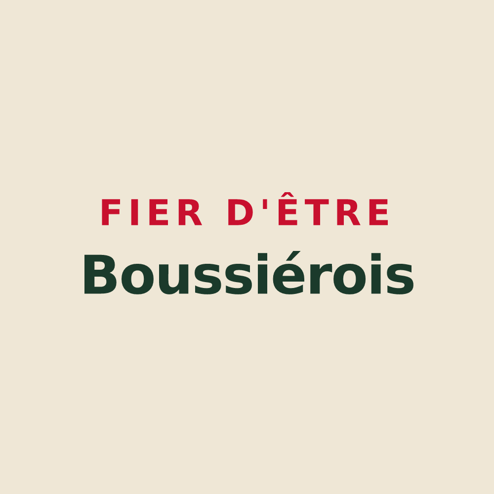 Tote bag « Fier d'être Boussiérois » — design pour Boussières-sur-Sambre