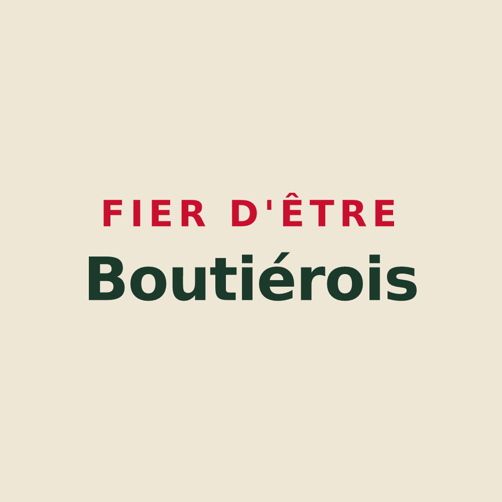 Tote bag « Fier d'être Boutiérois » — design pour Boutiers-Saint-Trojan