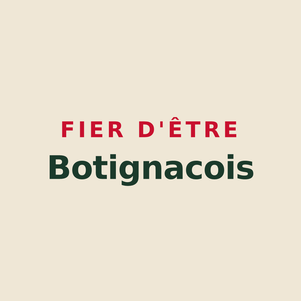 Tote bag « Fier d'être Botignacois » — design pour Boutigny-sur-Essonne