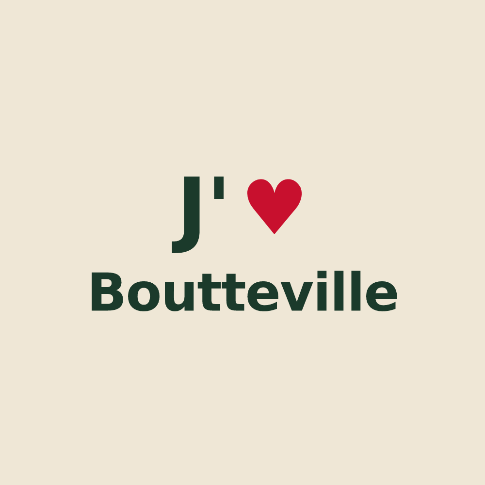 Tote bag personnalisé Boutteville — design J'aime Boutteville