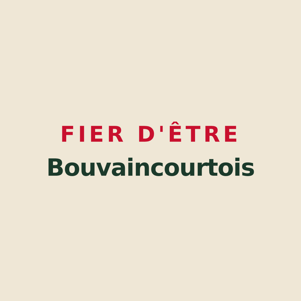 Tote bag « Fier d'être Bouvaincourtois » — design pour Bouvaincourt-sur-Bresle