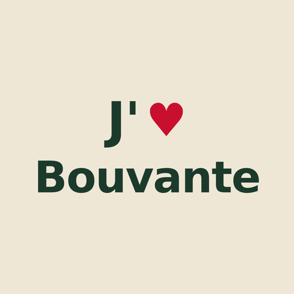 Tote bag personnalisé Bouvante — design J'aime Bouvante