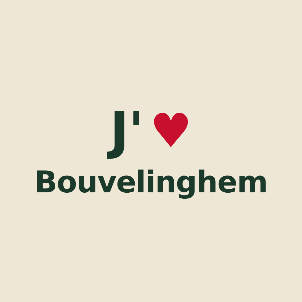 Tote bag personnalisé Bouvelinghem — design J'aime Bouvelinghem