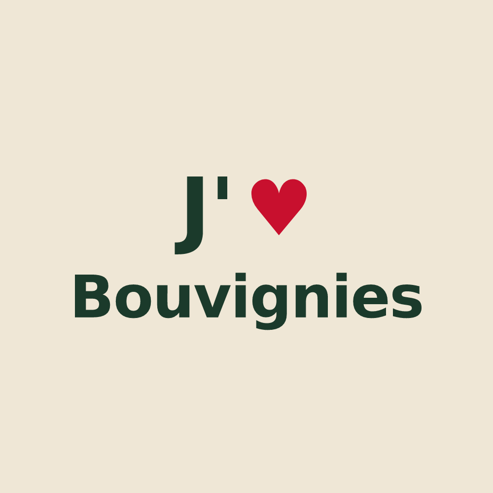 Tote bag personnalisé Bouvignies — design J'aime Bouvignies