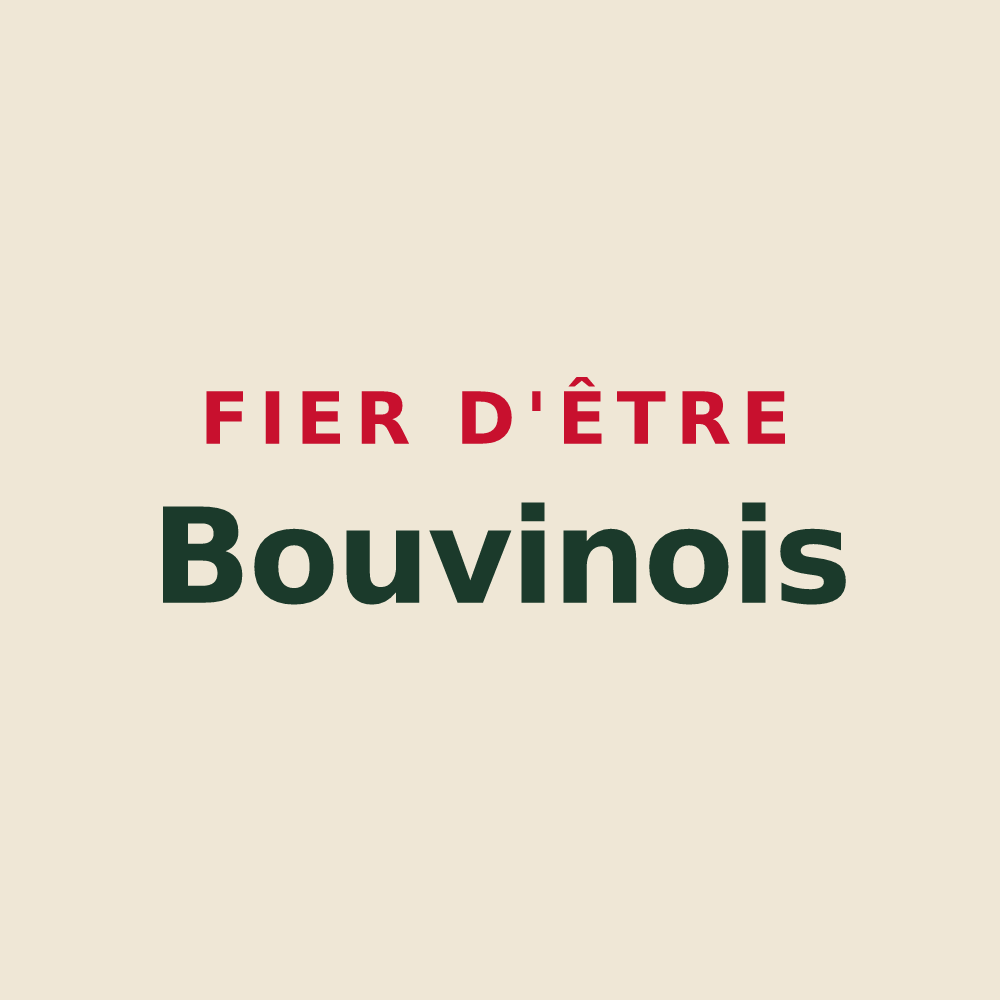 Tote bag « Fier d'être Bouvinois » — design pour Bouvines