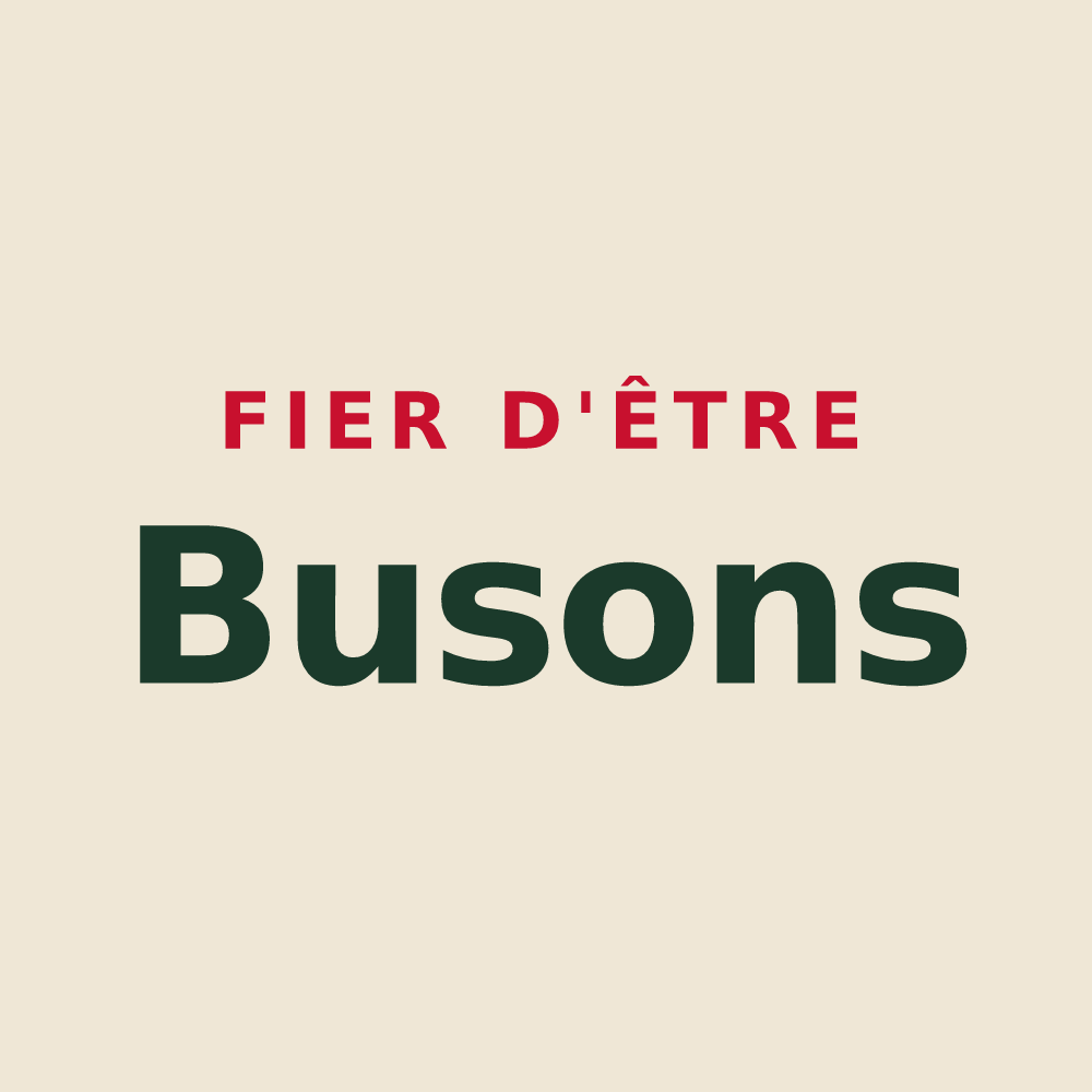 Tote bag « Fier d'être Busons » — design pour Bouy