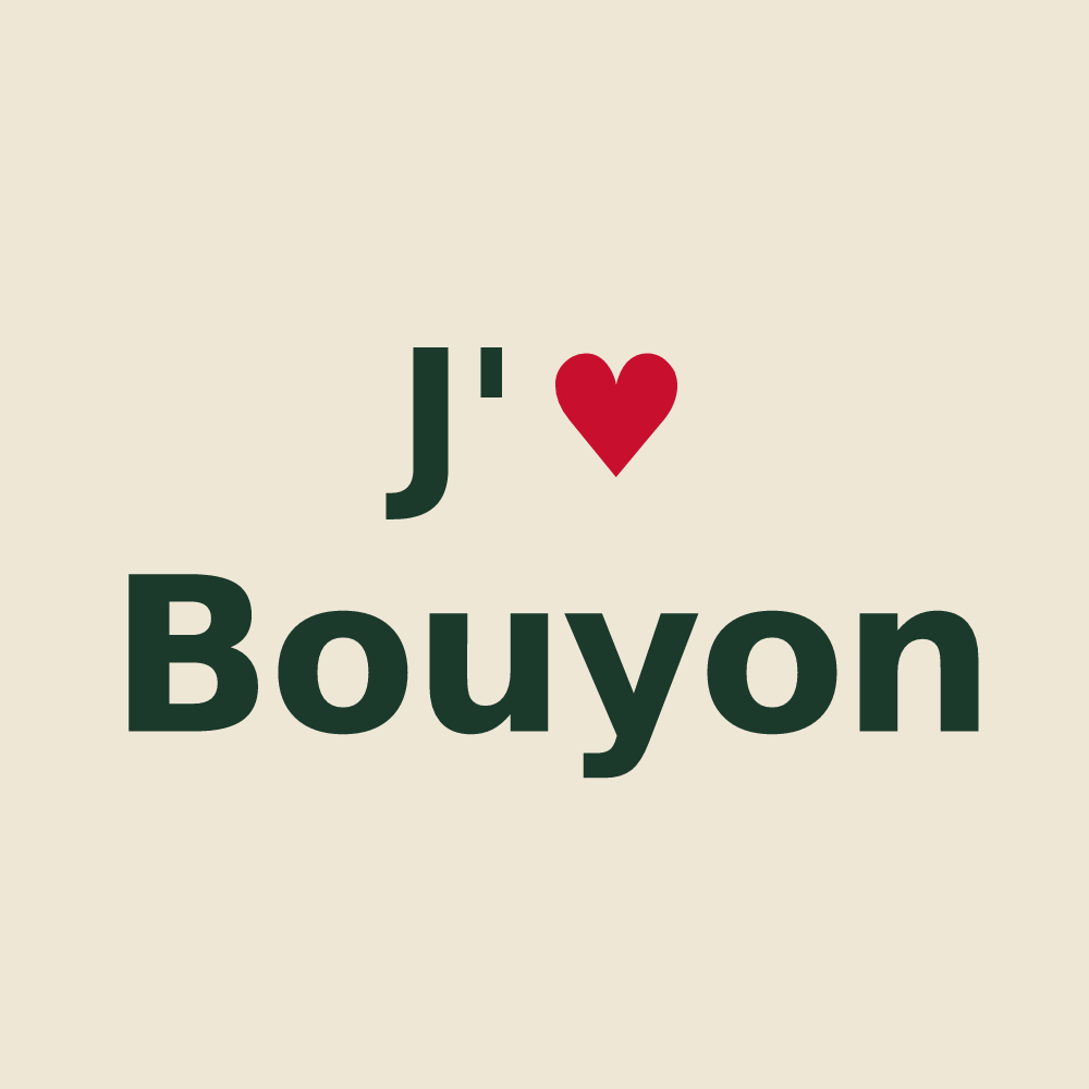 Tote bag personnalisé Bouyon — design J'aime Bouyon