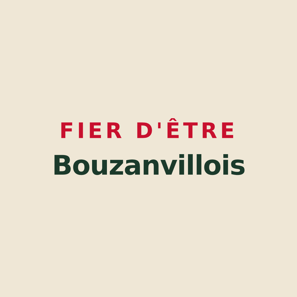 Tote bag « Fier d'être Bouzanvillois » — design pour Bouzanville