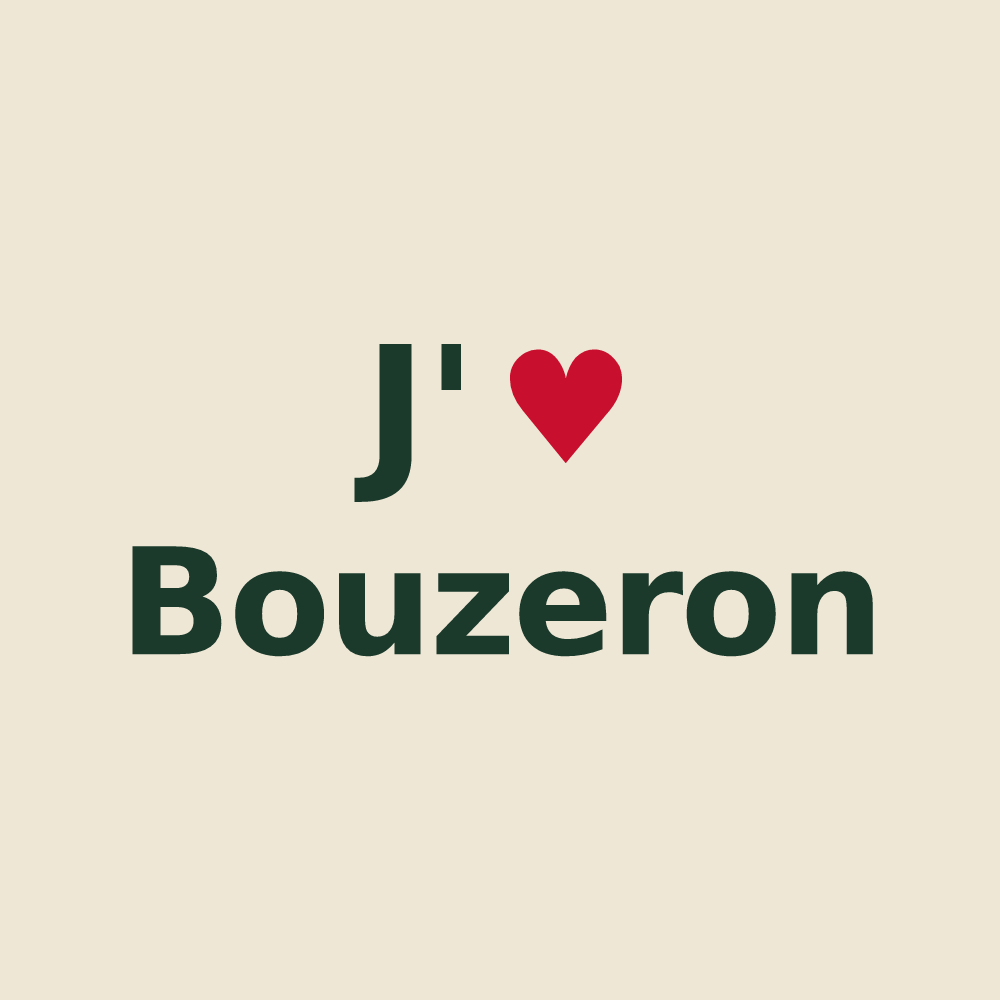 Tote bag personnalisé Bouzeron — design J'aime Bouzeron