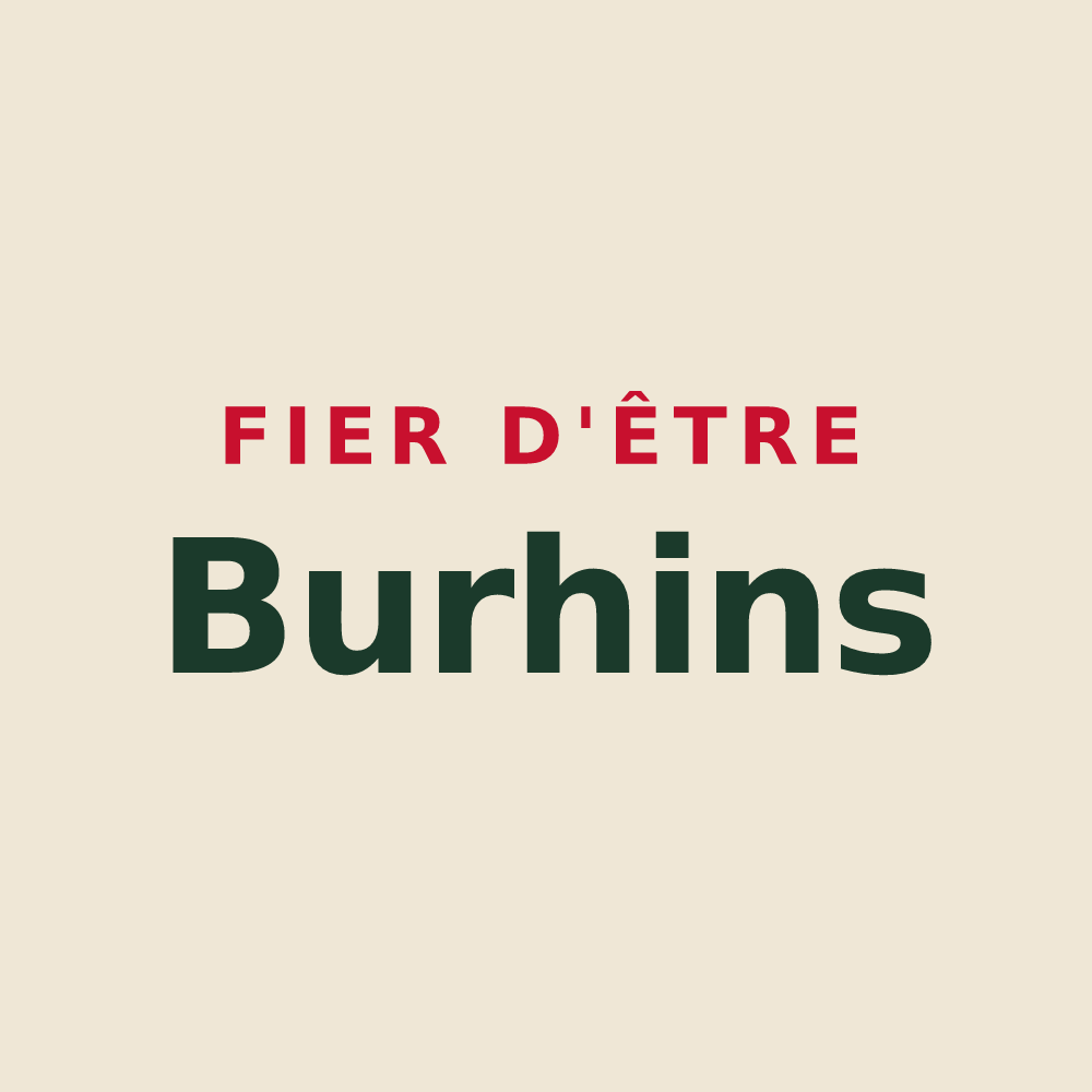 Tote bag « Fier d'être Burhins » — design pour Boz
