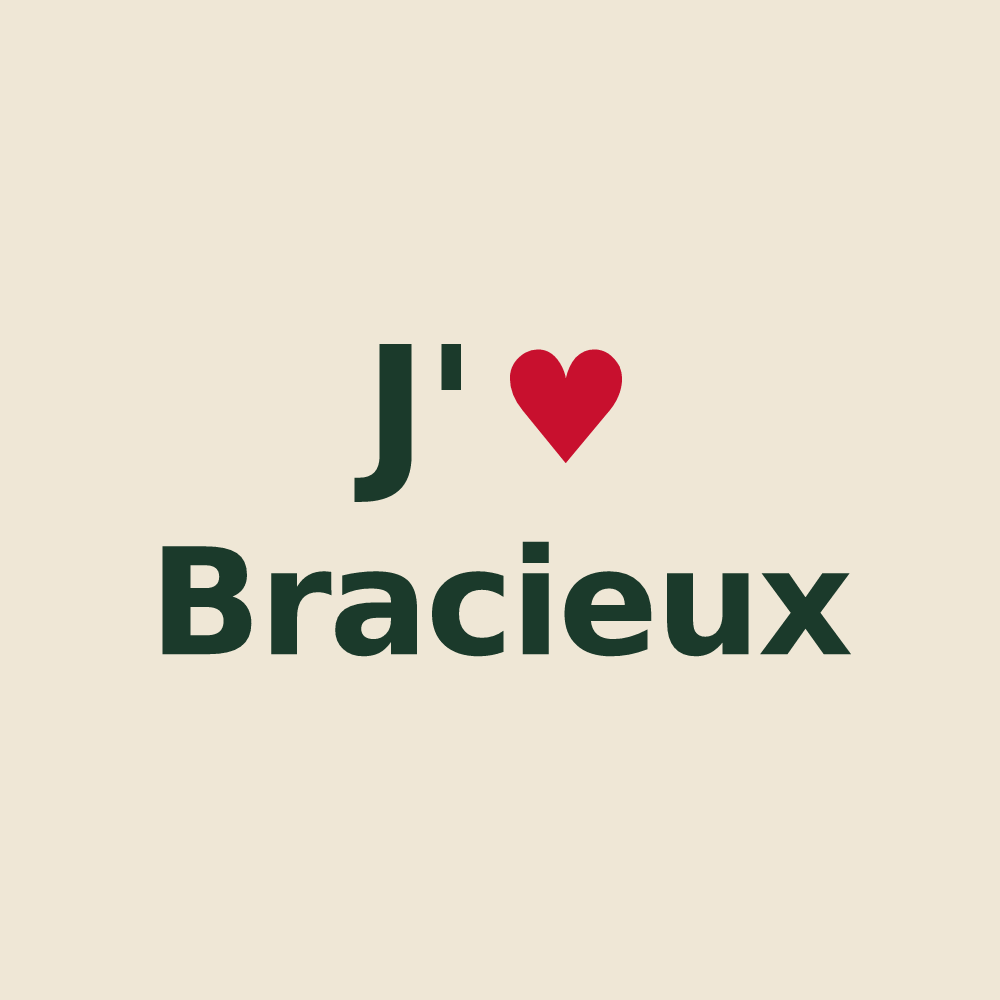 Tote bag personnalisé Bracieux — design J'aime Bracieux