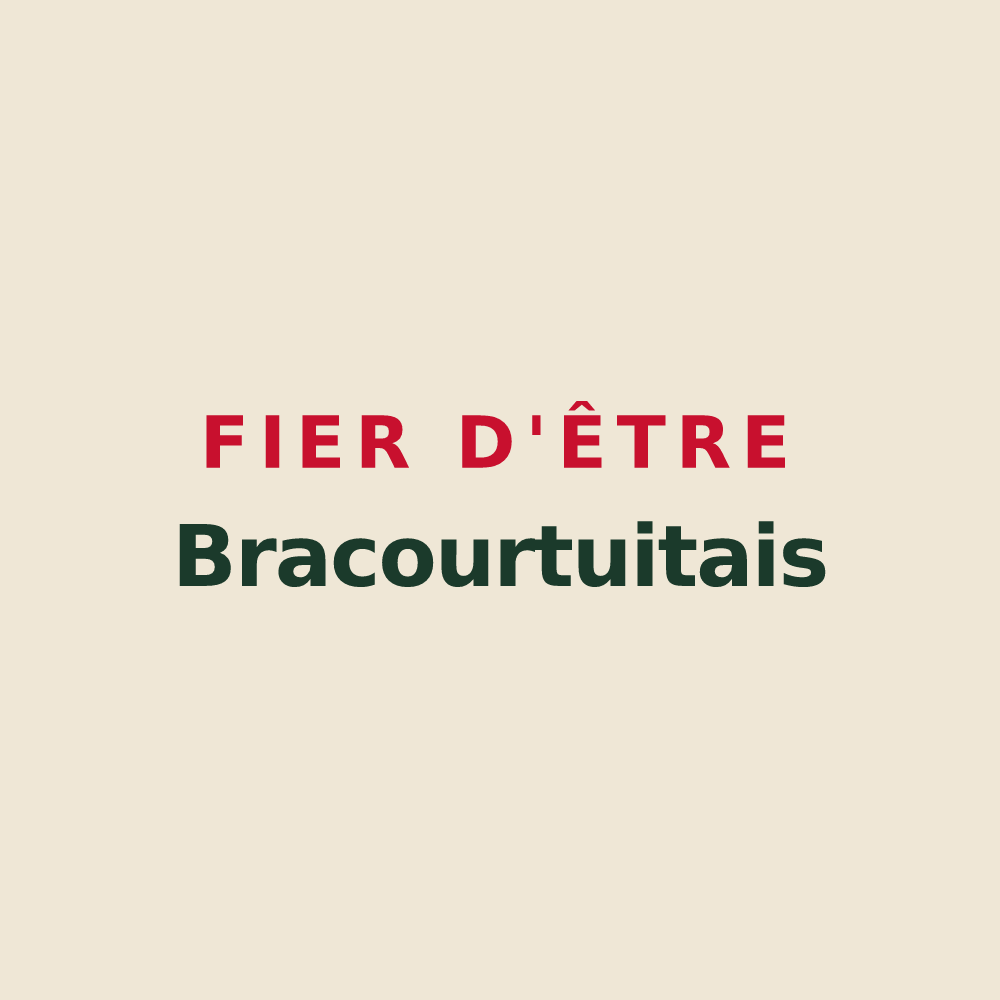 Tote bag « Fier d'être Bracourtuitais » — design pour Bracquetuit