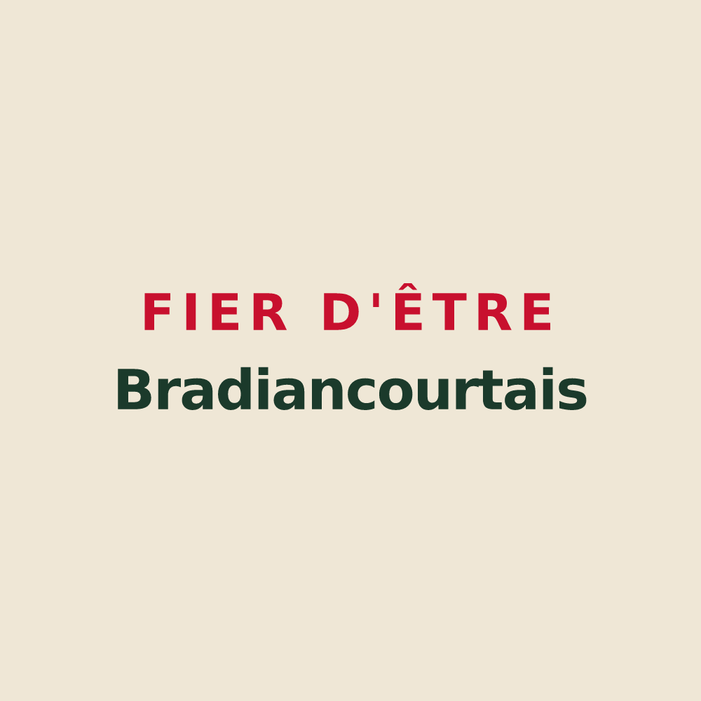 Tote bag « Fier d'être Bradiancourtais » — design pour Bradiancourt