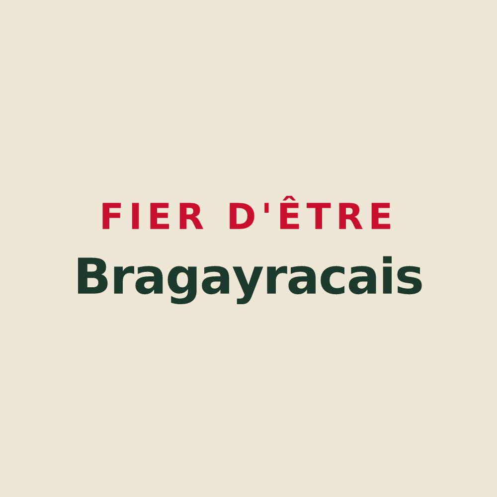 Tote bag « Fier d'être Bragayracais » — design pour Bragayrac