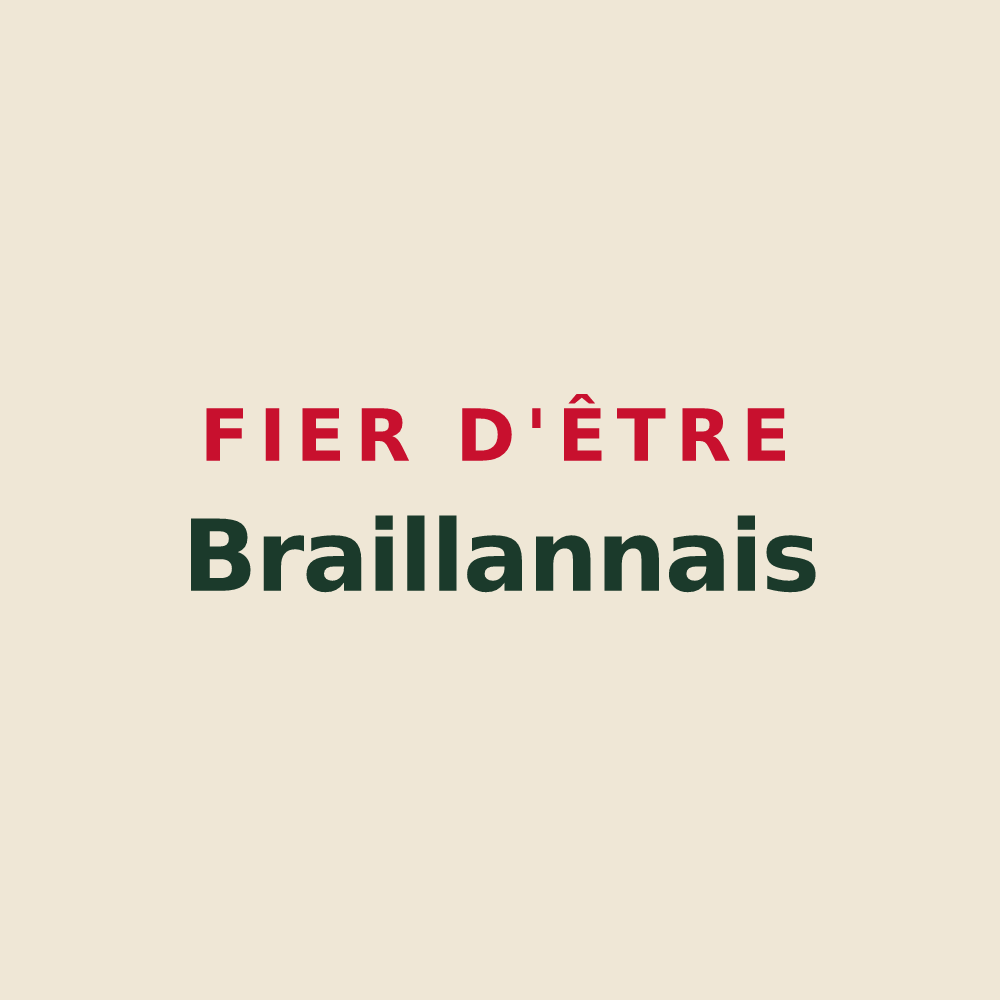 Tote bag « Fier d'être Braillannais » — design pour Braillans