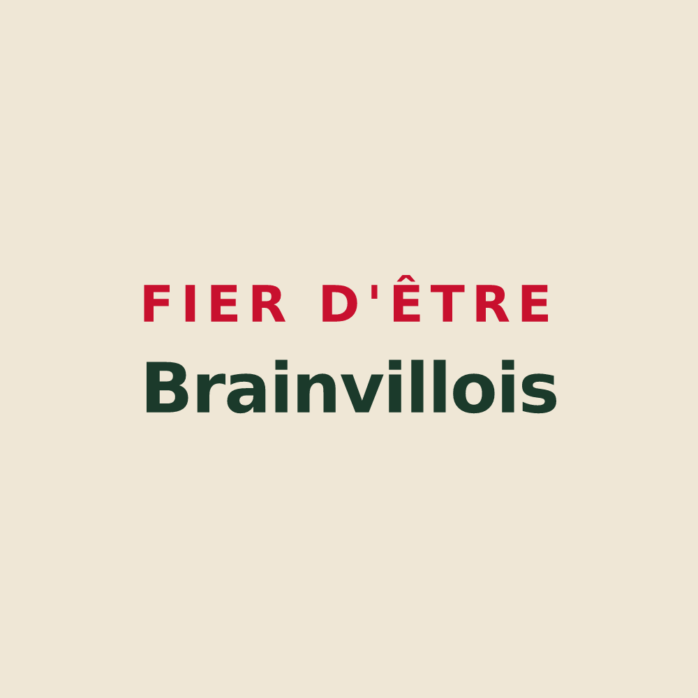 Tote bag « Fier d'être Brainvillois » — design pour Brainville