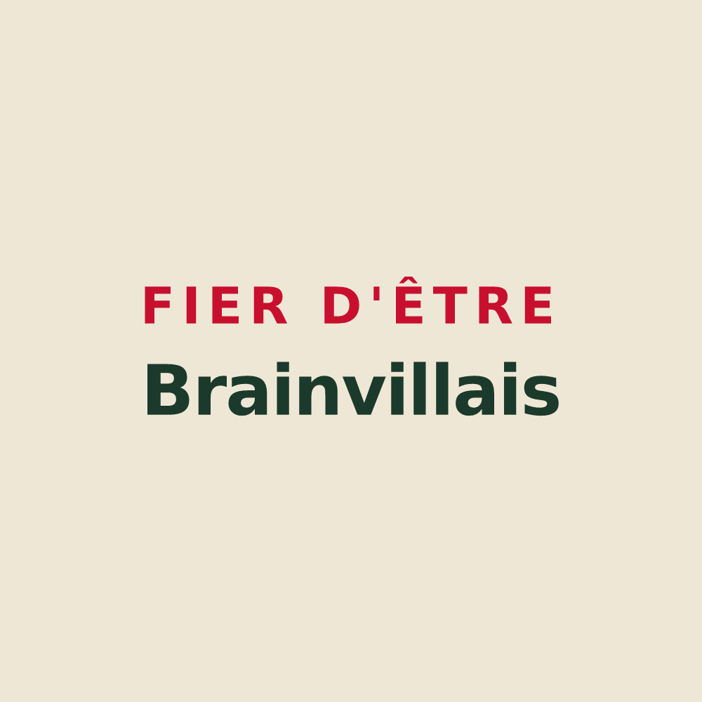 Tote bag « Fier d'être Brainvillais » — design pour Brainville