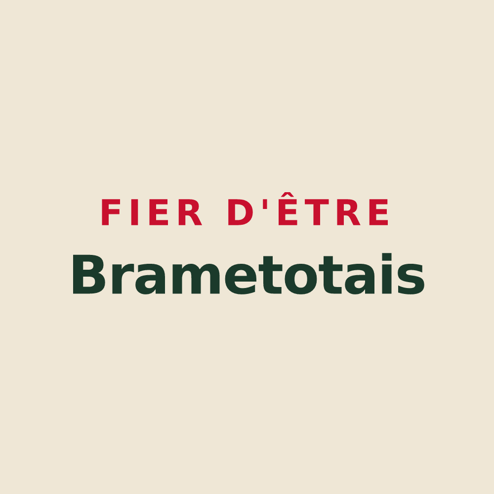 Tote bag « Fier d'être Brametotais » — design pour Brametot