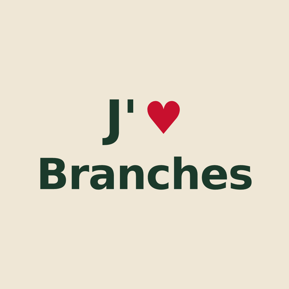 Tote bag personnalisé Branches — design J'aime Branches