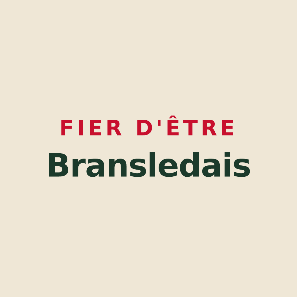 Tote bag « Fier d'être Bransledais » — design pour Bransles