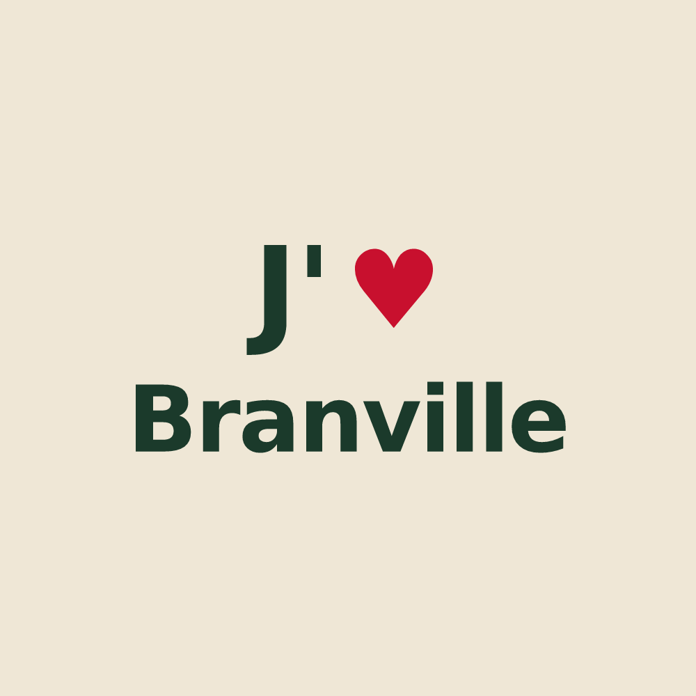Tote bag personnalisé Branville — design J'aime Branville