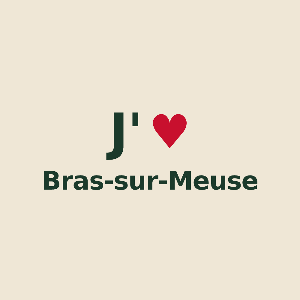 Tote bag personnalisé Bras-sur-Meuse — design J'aime Bras-sur-Meuse