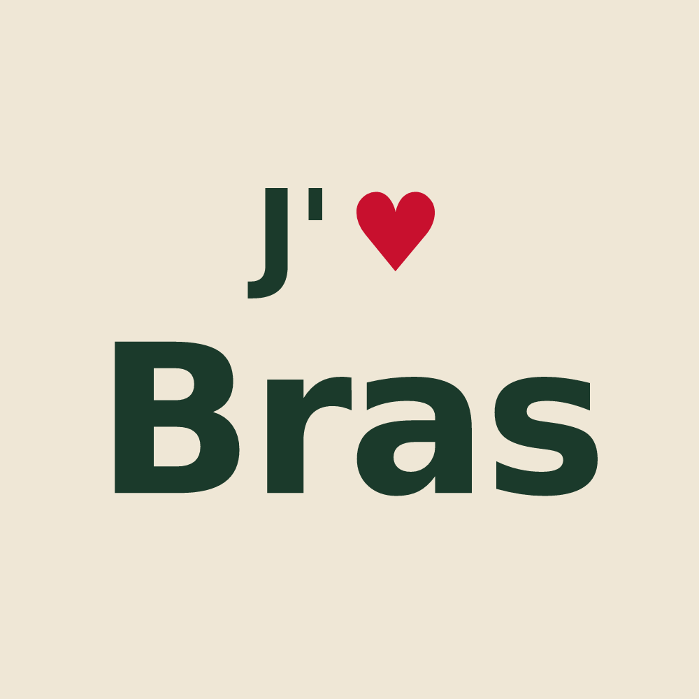 Tote bag personnalisé Bras — design J'aime Bras