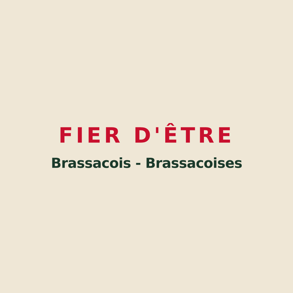 Tote bag « Fier d'être Brassacois - Brassacoises » — design pour Brassac-les-Mines