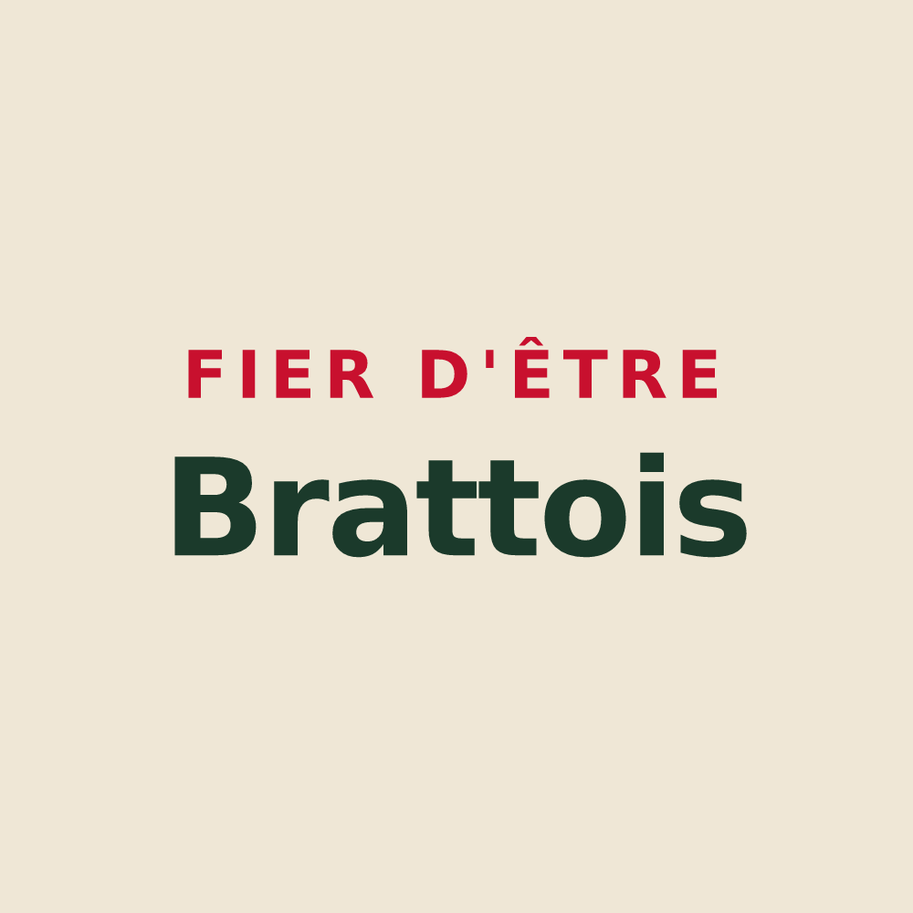 Tote bag « Fier d'être Brattois » — design pour Bratte