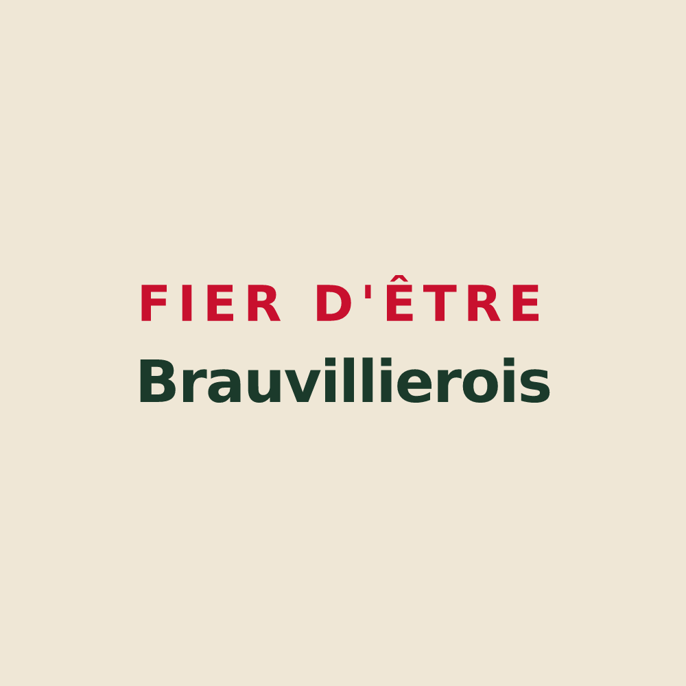Tote bag « Fier d'être Brauvillierois » — design pour Brauvilliers