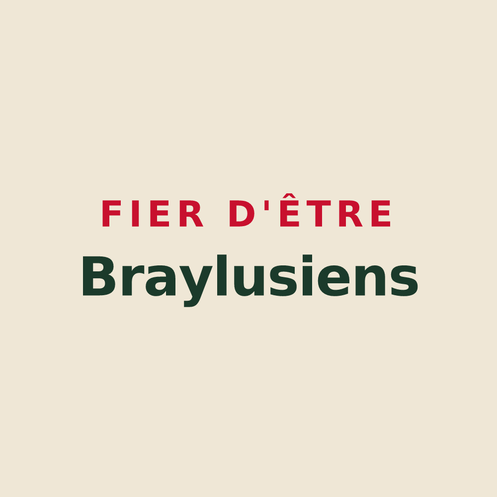 Tote bag « Fier d'être Braylusiens » — design pour Bray-et-Lû