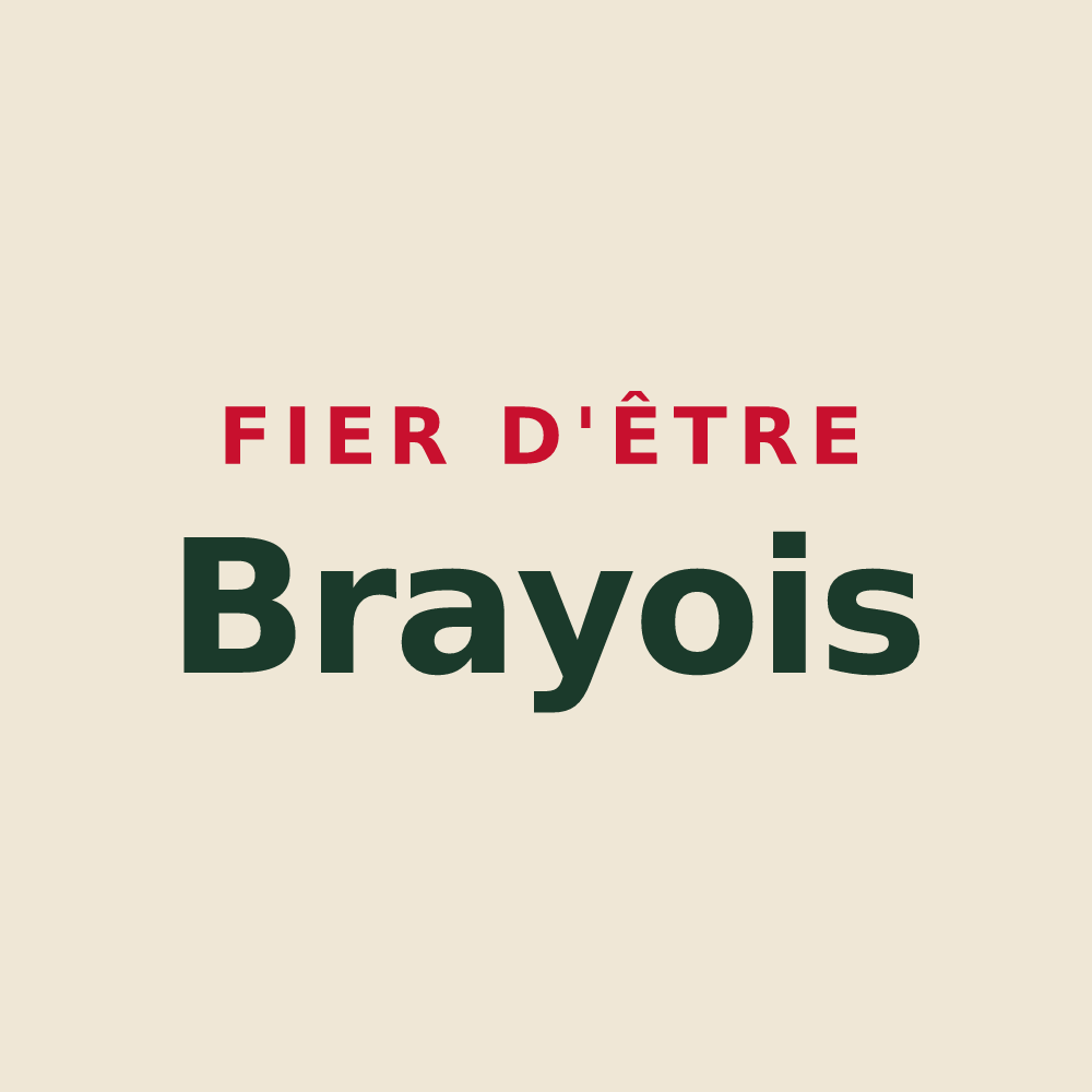 Tote bag « Fier d'être Brayois » — design pour Bray-lès-Mareuil