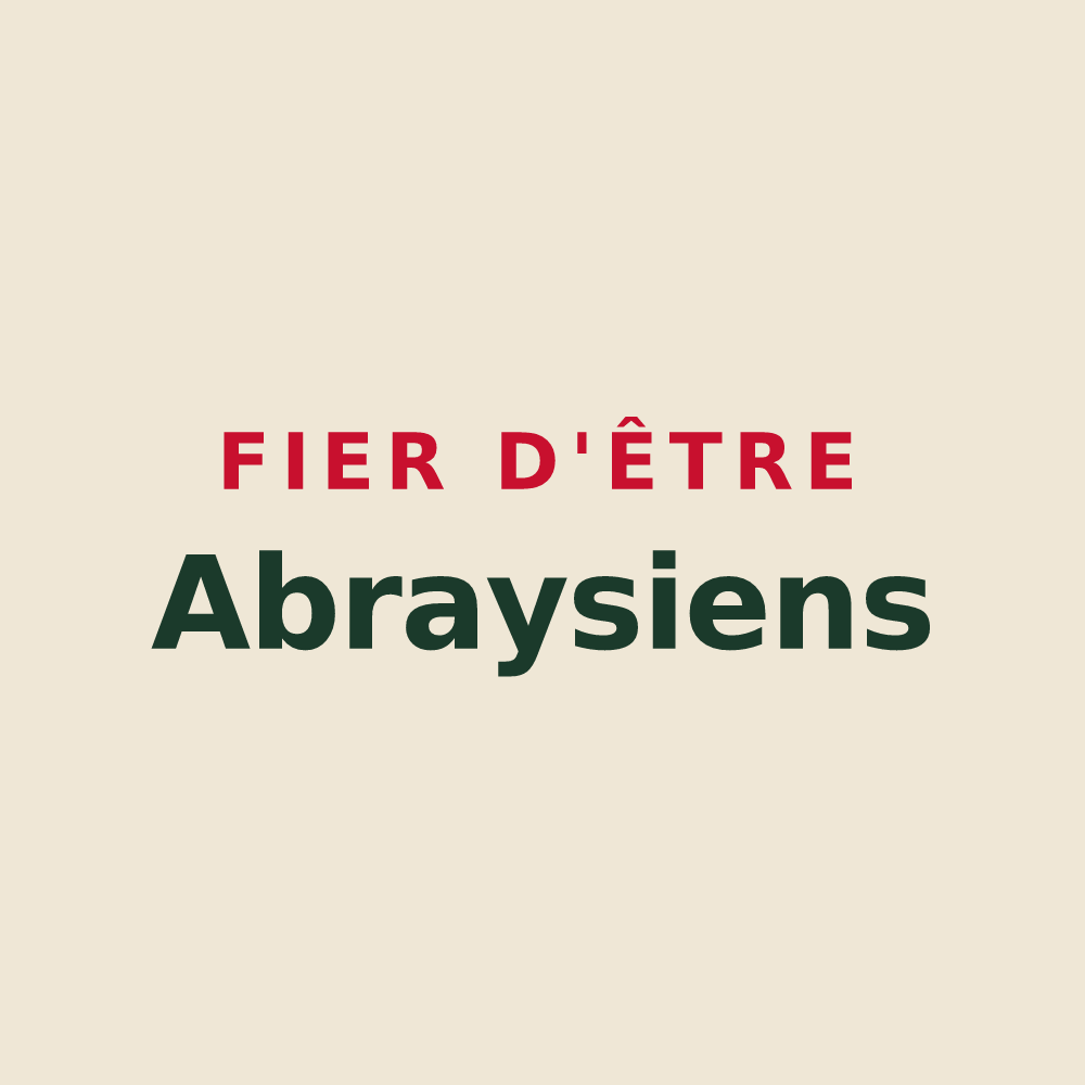 Tote bag « Fier d'être Abraysiens » — design pour Bray-Saint-Aignan