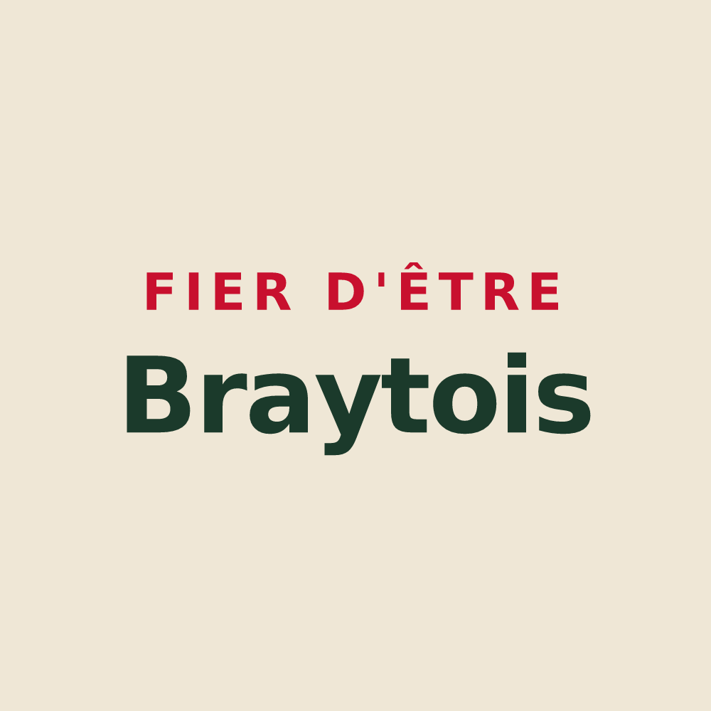 Tote bag « Fier d'être Braytois » — design pour Bray-sur-Seine
